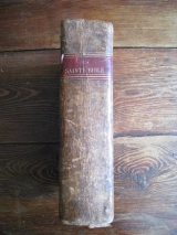 La Sainte Bible, contenant l\'ancien et le nouveau testament, traduite sur la vulgate par le Maistre de Sacy. Chez J.Smith, imprimeur-libraire, Paris, 1822.