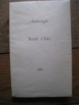 CHAR, René. Anthologie. GLM, Paris, 1960.