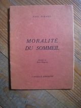 ÉLUARD, Paul. Moralité du sommeil, dessins de rené Magritte. L\'aiguille aimantée, Anvers, avril 1941.