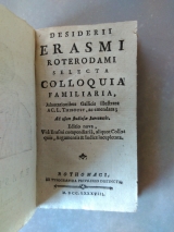 ERASME. Selecta colloqua familiaria. De civilate morum puerilium… Rouen, 1788