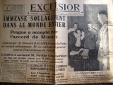 DUPUY, Paul (dir.) Excelsior. Numéros consacrés à la crise des Sudètes et à la conférence de Munich. Paris, 1938.