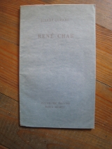 Guerre, Pierre. René Char. Botteghe oscure, Rome, 1952.