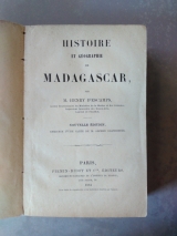 ESCAMPS (D\'), Henri. Histoire et géographie de Madagascar depuis la découverte de l’île en 1506. Paris, Firmin Didot et Cie, 1884. Relié.