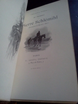 Chamisso, Aldebert (de). Pierre Schlémihl. Librairie E. Dentu, Paris, 1893. Intéressante reliure.