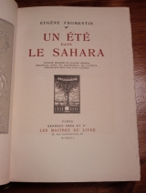 Fromentin, Eugène. Baudier, Paul (ill.) Un Été dans le Sahara. Georges Crès et Compagnie, Paris, 1922.