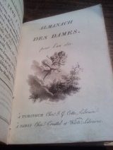 Collectif. Almanach des dames. Pour l\'an 1811. À Tubingue Chez J. G. Cotta, libraire. À Paris Chez Treuttel et Würtz, libraires. Rare