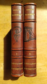 Flaubert, Gustave‎. L’Éducation sentimentale. Georges Crès, ‎Les Maîtres du Livre, Paris, 1924‎. 2 volumes reliés.