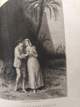 Saint-Pierre, Bernardin (de). Paul et Virginie. Jouaust, Librairie des Bibliophiles, Paris, 1878. Relié. eaux-fortes