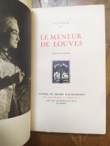 Rachilde. Le Meneur de louves. Éditions G. Crès et Cie. Maîtres et jeunes d\'aujourd\'hui. 1926. Relié