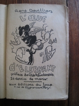 DEVILLIERS, René. MARIX (ill.) L\'Œuf d\'éléphant. Paris, Éditions du Loup, 1928. Broché.