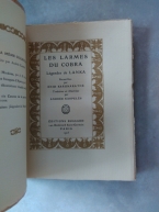 Anonyme. Les larmes du cobra. Légendes de Lanka. Recueillies par Enid Karunaratné. Traduites et illustrées par Andrée Karpelès. Éditions Bossard, Paris, 1925. Broché