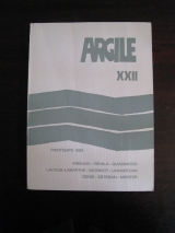 ARGILE. Numéro XXII. Printemps 1980. Maeght éditeur, Paris.