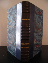 BEAUMARCHAIS. MONIER, Maggy (ill.) Le barbier de Séville. Paris, Librairie Gründ, 1935