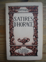 HORACE. JANIN, Jules (trad.) Satires. Paris, À l\'Enseigne du Pot cassé, 1931. Ex sur Papyrus de Tsahet.
