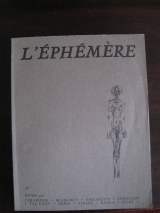 L\'ÉPHÉMÈRE. Numéro 16. Hiver 1970. Les éditions de la Fondation Maeght, Paris.