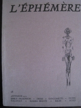 L\'ÉPHÉMÈRE. Numéro 18. Automne 1971. Les éditions de la Fondation Maeght, Paris.